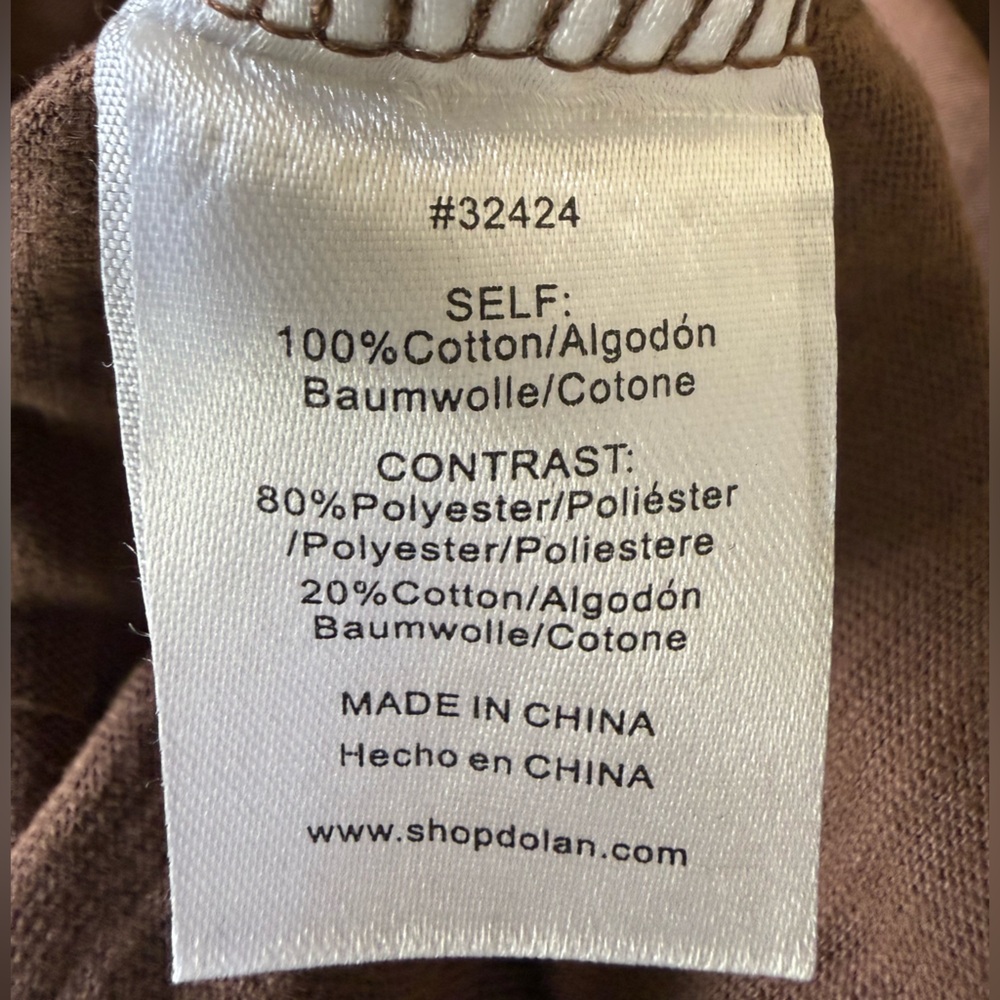 Anthropologie Dolan Brown Boho Peasant Casual Cottagecore Hippie Top Large - Picture 5 of 6